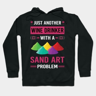 Wine Drinker Sand Art Hoodie